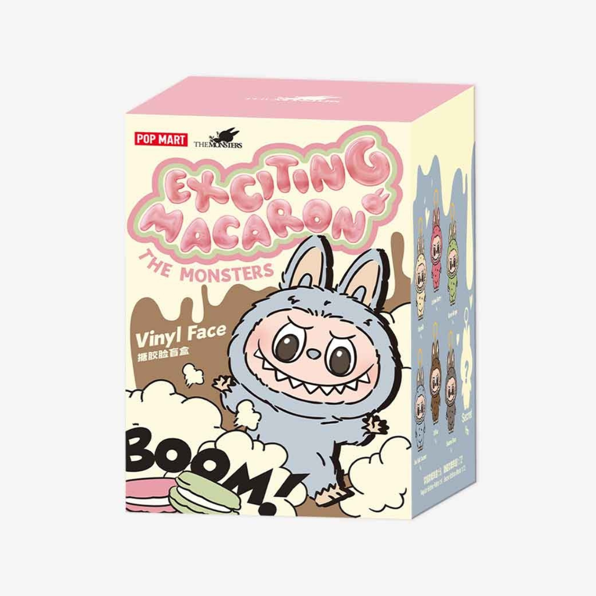 LABUBU Exciting Macaronマカロン Sesame Bean Labubu The Monsters Exciting Macaron Vinyl Face Series